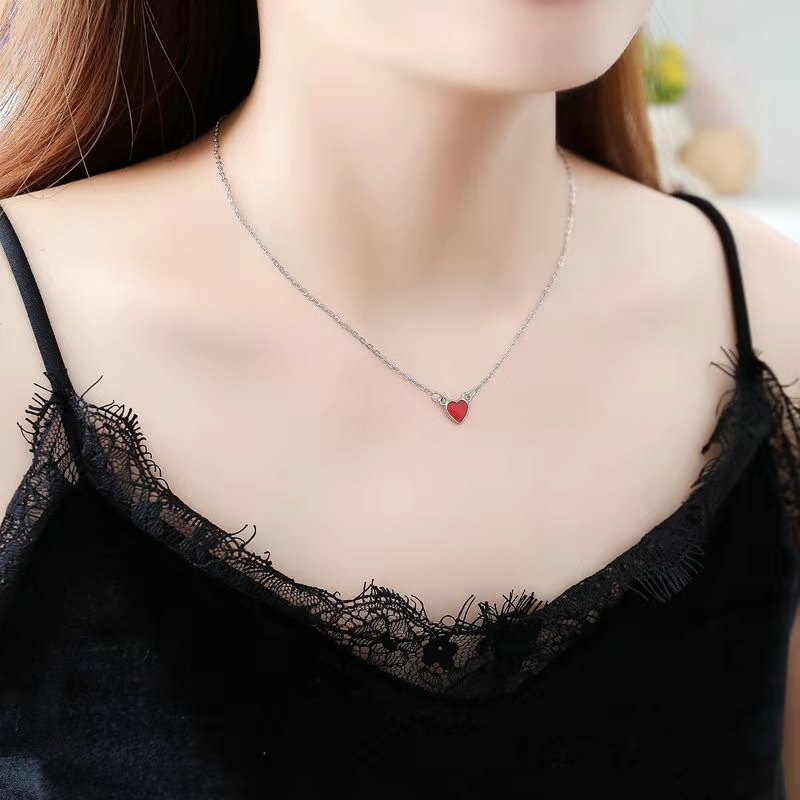 Ahellogirl Dây Chuyền Kiểu Dáng Đơn Giản Thời Trang Phong Cách Hàn Quốc Cho Nữ