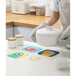 COMBO 2 Miếng lót ly silicon không thấm nước