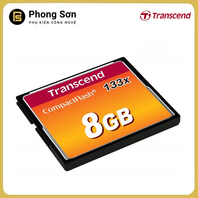 [Mã 159ELSALE hoàn 7% đơn 300K] Thẻ nhớ Transcend CF 8GB (133x Speed) Hàng nhập khẩu
