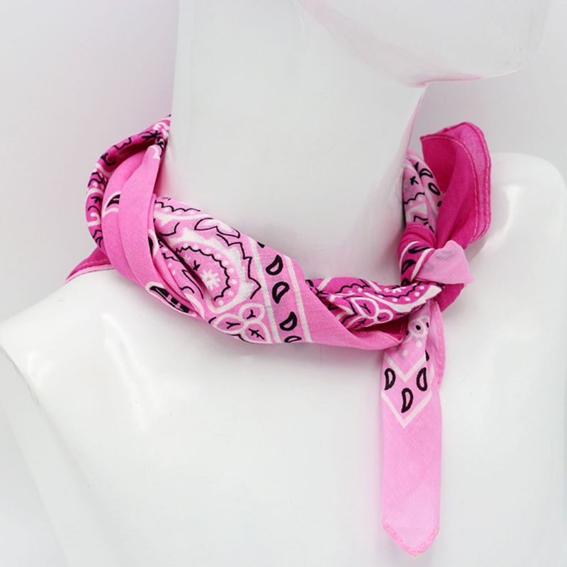 Khăn Vuông Họa Tiết Hoa Phong Cách Hip Hop Dùng Khi Chạy Xe Đạp