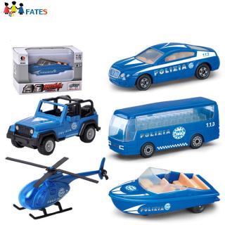 Mini Blue Sliding Alloy Vehicle Series Modeling Toy for Kids Boys