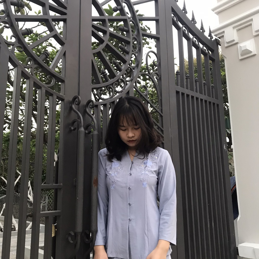 bộ thun ngắn - bộ lam đi chùa