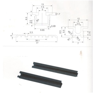 RAY LÙA TỦ ÁO ( TRỌN BỘ 1 tủ gồm CẢ RAY VÀ BÁNH XE)