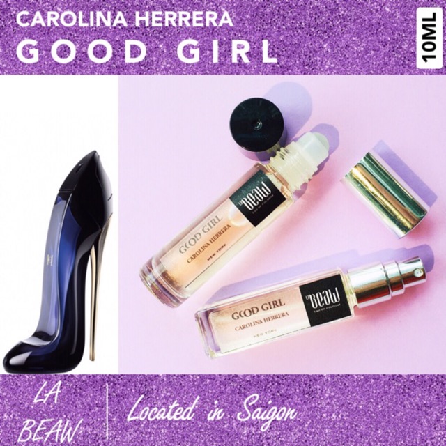 Nước Hoa Nữ Good Girl Carolina Herrera 👠 Mini 10ml Dạng Lăn Dạng Xịt-Dầu Thơm Bỏ Túi Size Nhỏ Tiện Dụng-LaBeaw | Thế Giới Skin Care