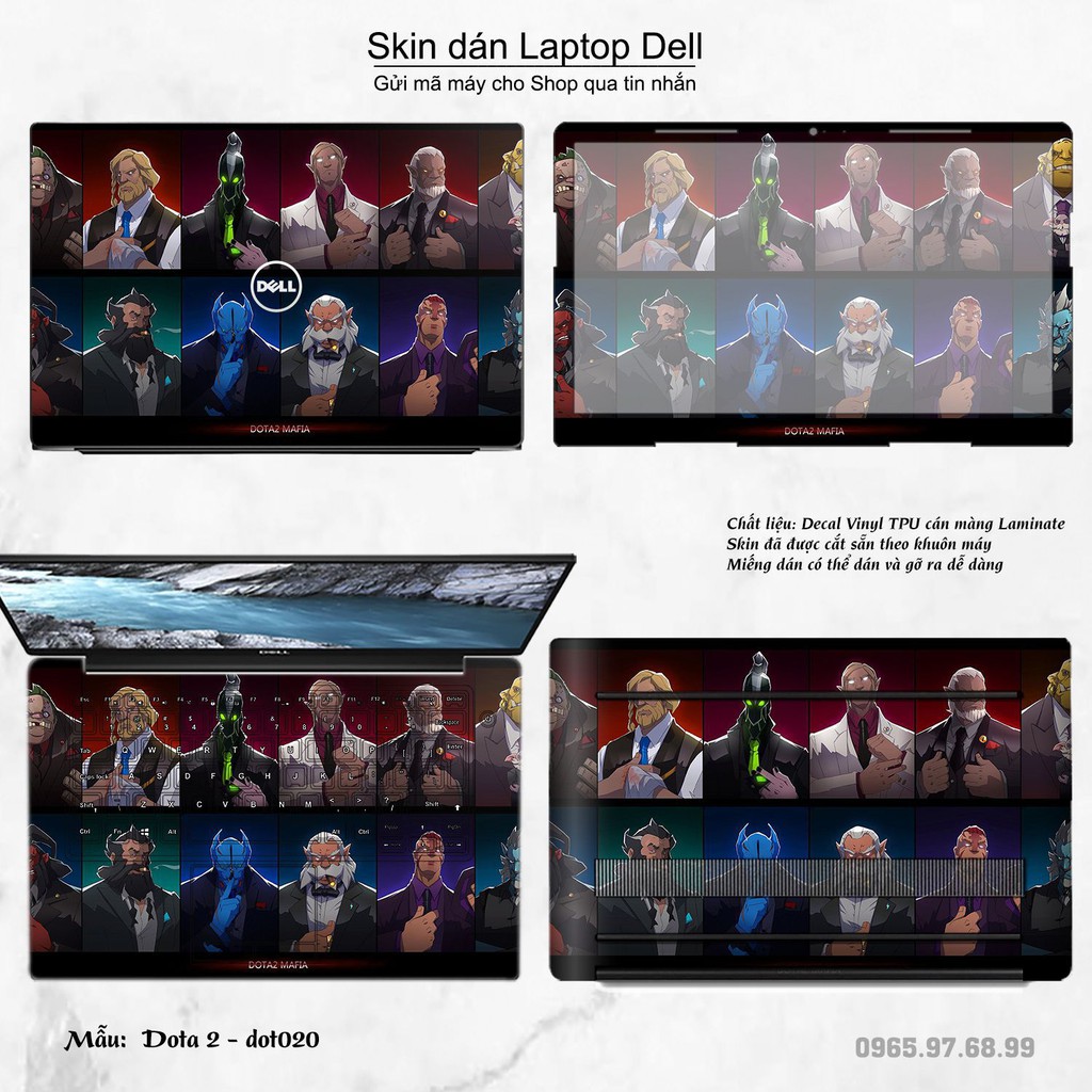 Skin dán Laptop Dell in hình Dota 2 nhiều mẫu 4 (inbox mã máy cho Shop)