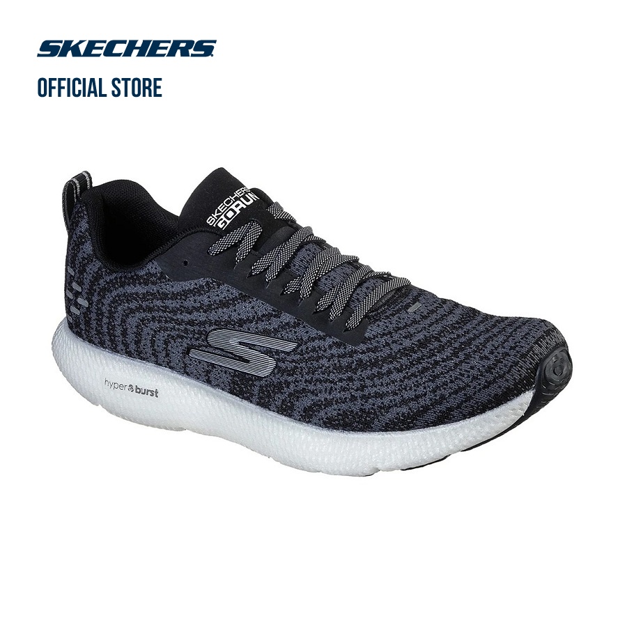 Giày chạy bộ nam SKECHERS Go Run (Hyper Burst) 220200-BKGY