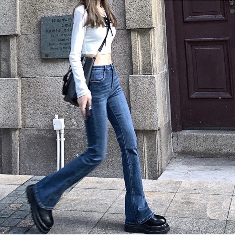 Quần jeans ống loe và ôm sát ullzang J130