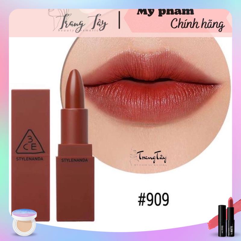 Son 3CE MOOD RECIPE MATTE LIP COLOR 909-đỏ gạch