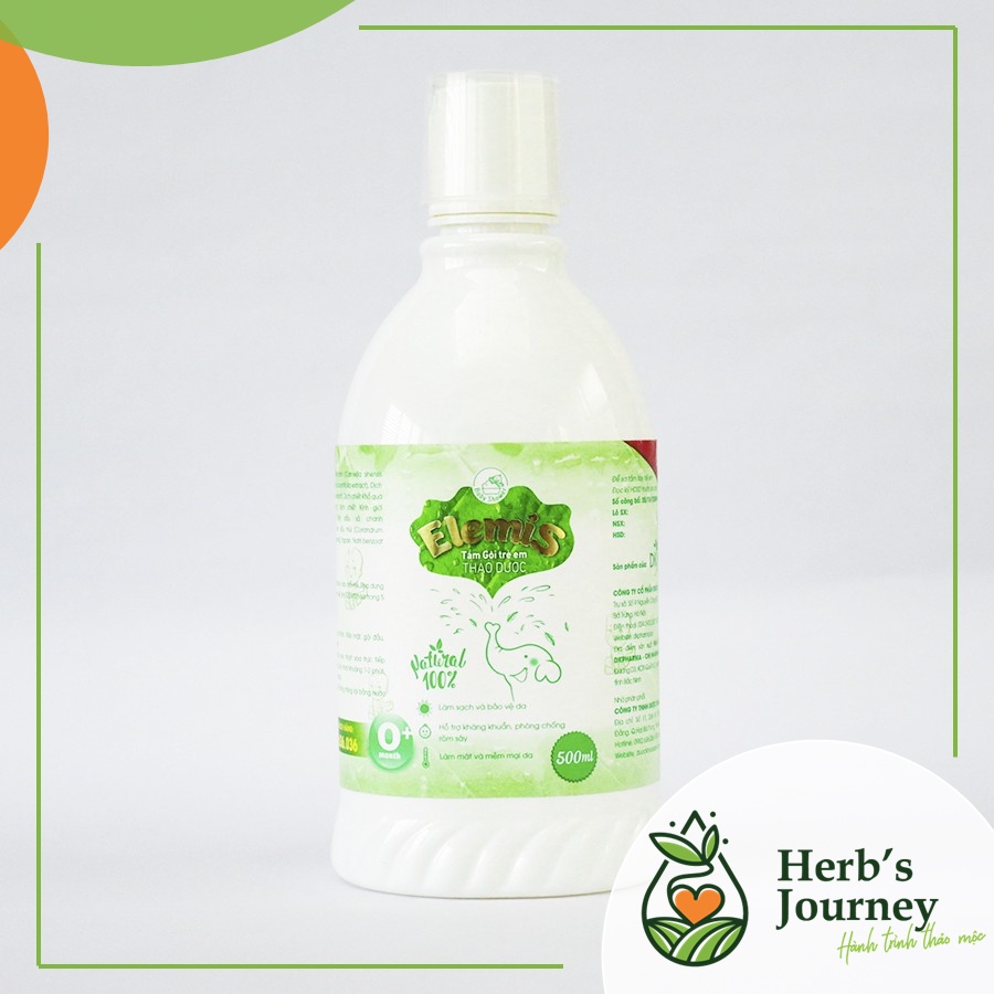 [Tặng 10KT] Nước tắm thảo mộc tự nhiên Elemis dành cho trẻ nhỏ và sơ sinh - Thành phần thảo dược - Hết rôm sảy mụn nhọt