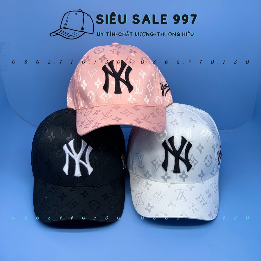 MŨ LƯỠI TRAI CHẤT VẢI GẤM THÊU LOGO N -YY CAO CẤP THỜI TRANG NAM NỮ SIÊU ĐẸP