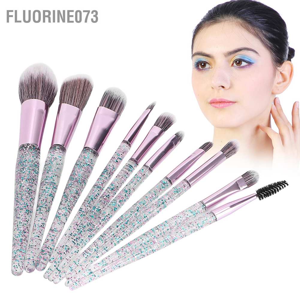 [Hàng mới về] 10 Cọ trang điểm Fluorine073 tán phấn mắt/ phấn che khuyết điểm