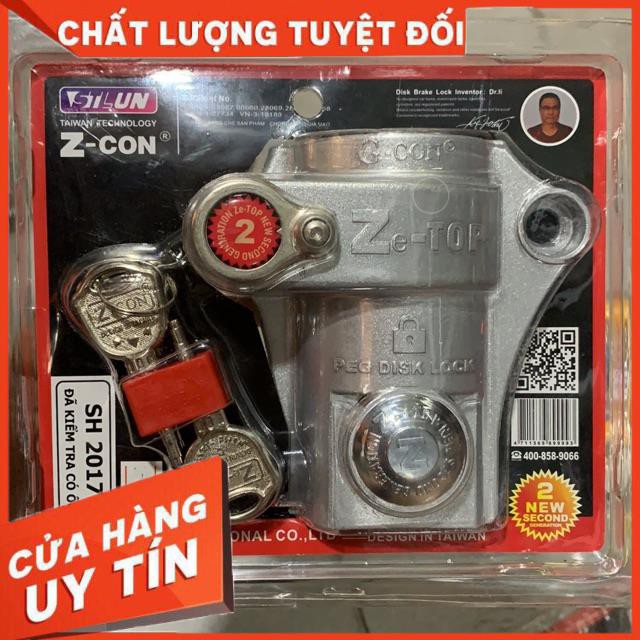 Bộ khóa chống trộm đĩa trước , heo dầu xe SH 2017