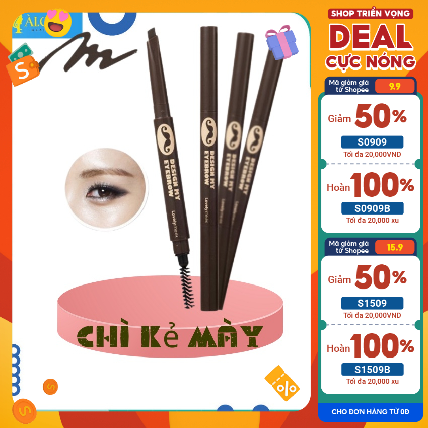 Chì kẻ mày design my eyebrow pencil 01 02 03 04 .