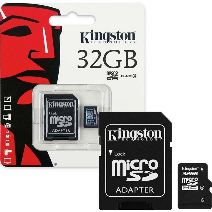 Thẻ nhớ Kingston 32GB – KINGSTON MicroSD Class10 – CHÍNH HÃNG – Bảo hành 5 năm – Kèm Adapter