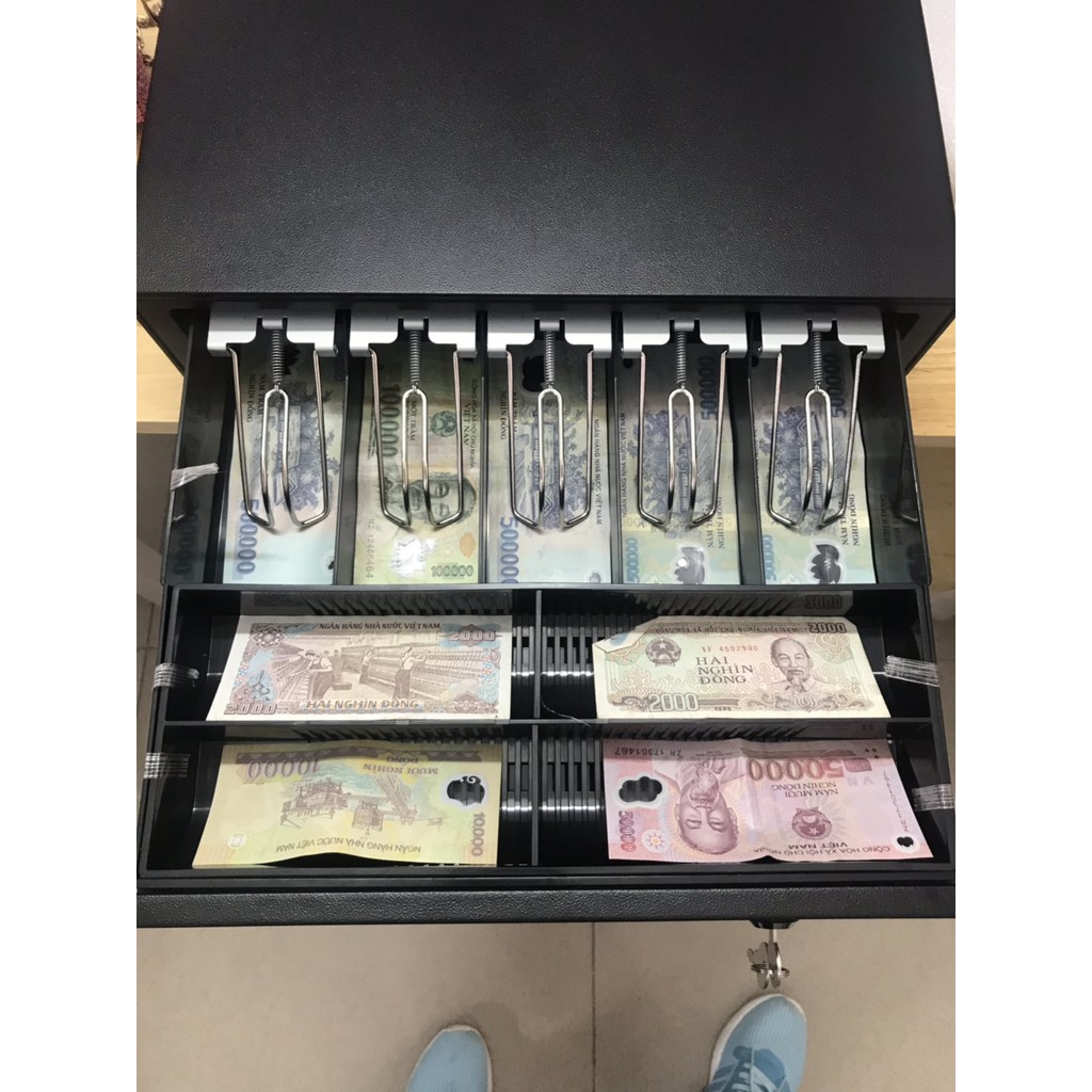 Ngăn kéo đụng tiền thu ngân -loại lớn 5 kẹp như hình