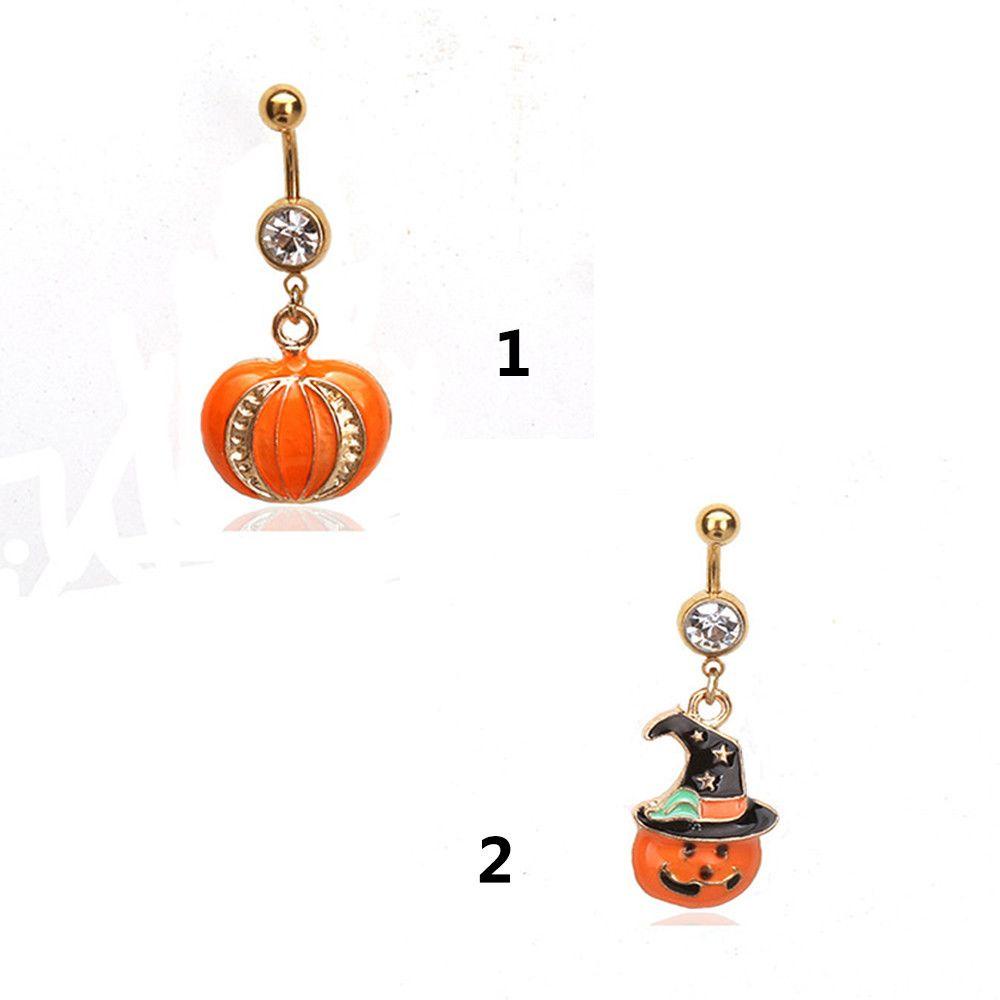 Khuyên Rốn Đính Đá Lấp Lánh Thời Trang Halloween