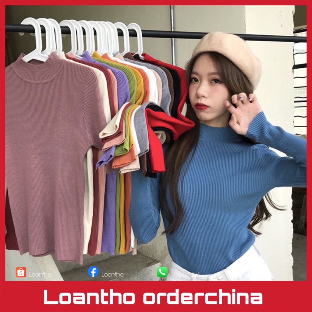 Áo len tăm nữ nhiều màu