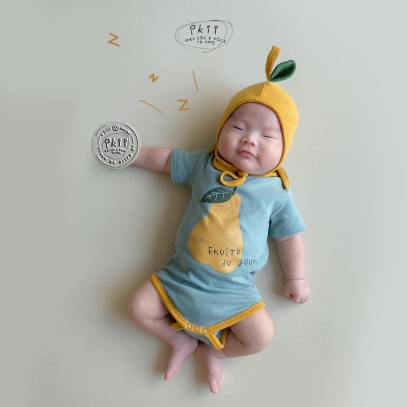 Set suit body kèm mũ trái lê Ikii