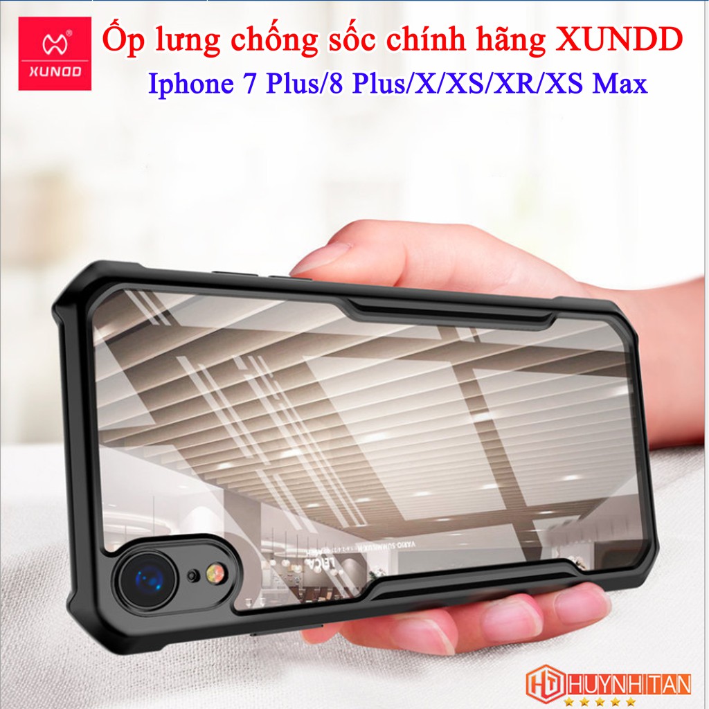 Ốp lưng iphone 14 pro max 14 13 12 11 pro max ip x xs max xr 7 8 plus XUNDD trong suốt chống sốc chính hãng huỳnh tân