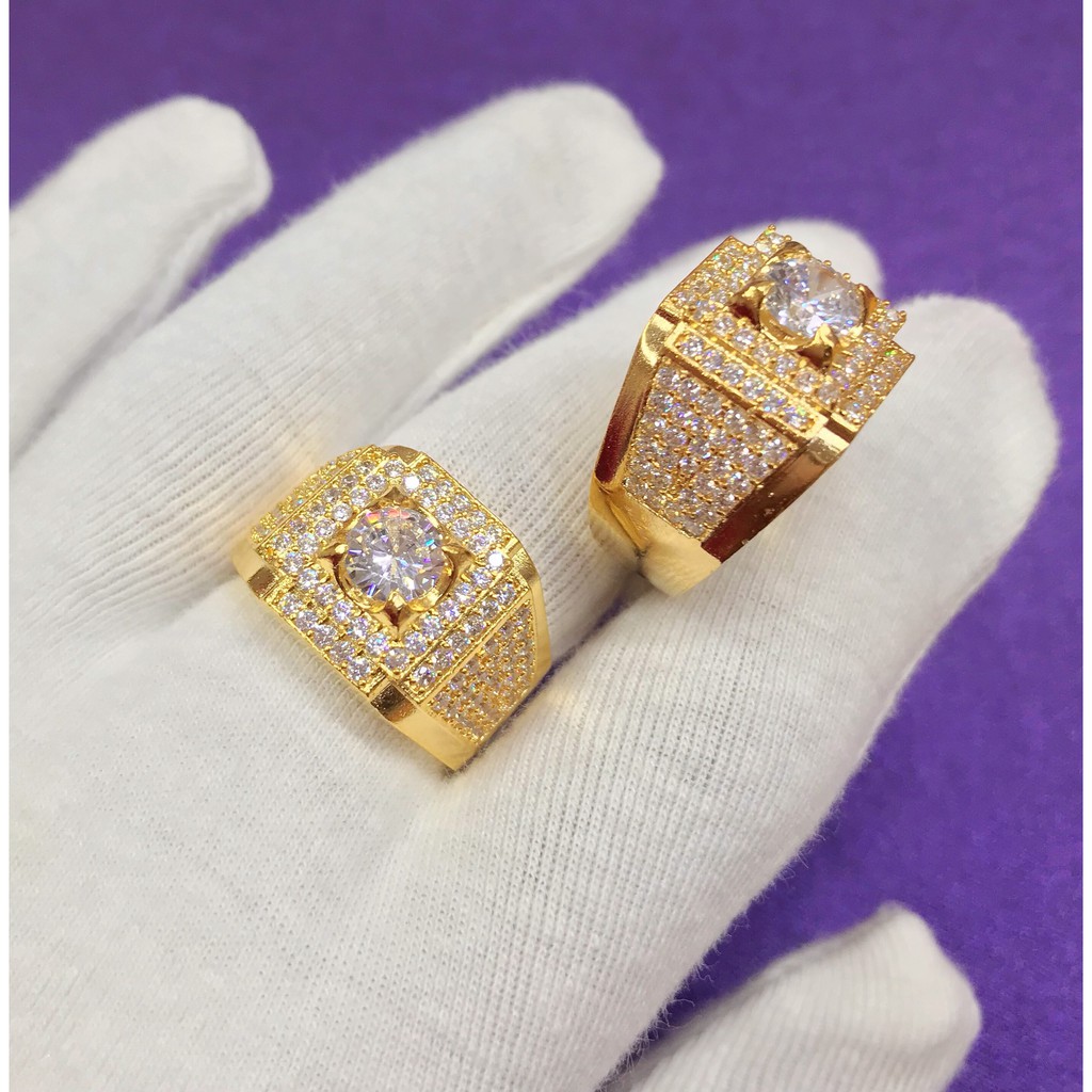 Nhẫn Nam Mạ Vàng 18K  Mẫu 058.0305 - Bao hoàn tiền, bao đổi trả nếu sản phẩm không như hình