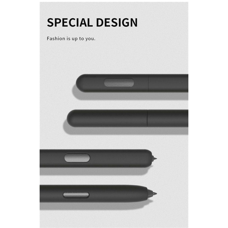 Ốp máy tính bảng silicon mềm có giá đỡ bút chì cho Samsung Galaxy Tab S7 FE 12.4 SM-T730 SM-T736B