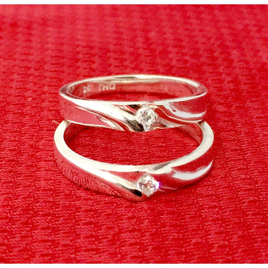 Nhẫn đôi bạc , nhẫn cặp 100% chất liệu bạc thật không xi mạ ,chỉnh size tay theo yêu cầu, khắc chữ miễn phí