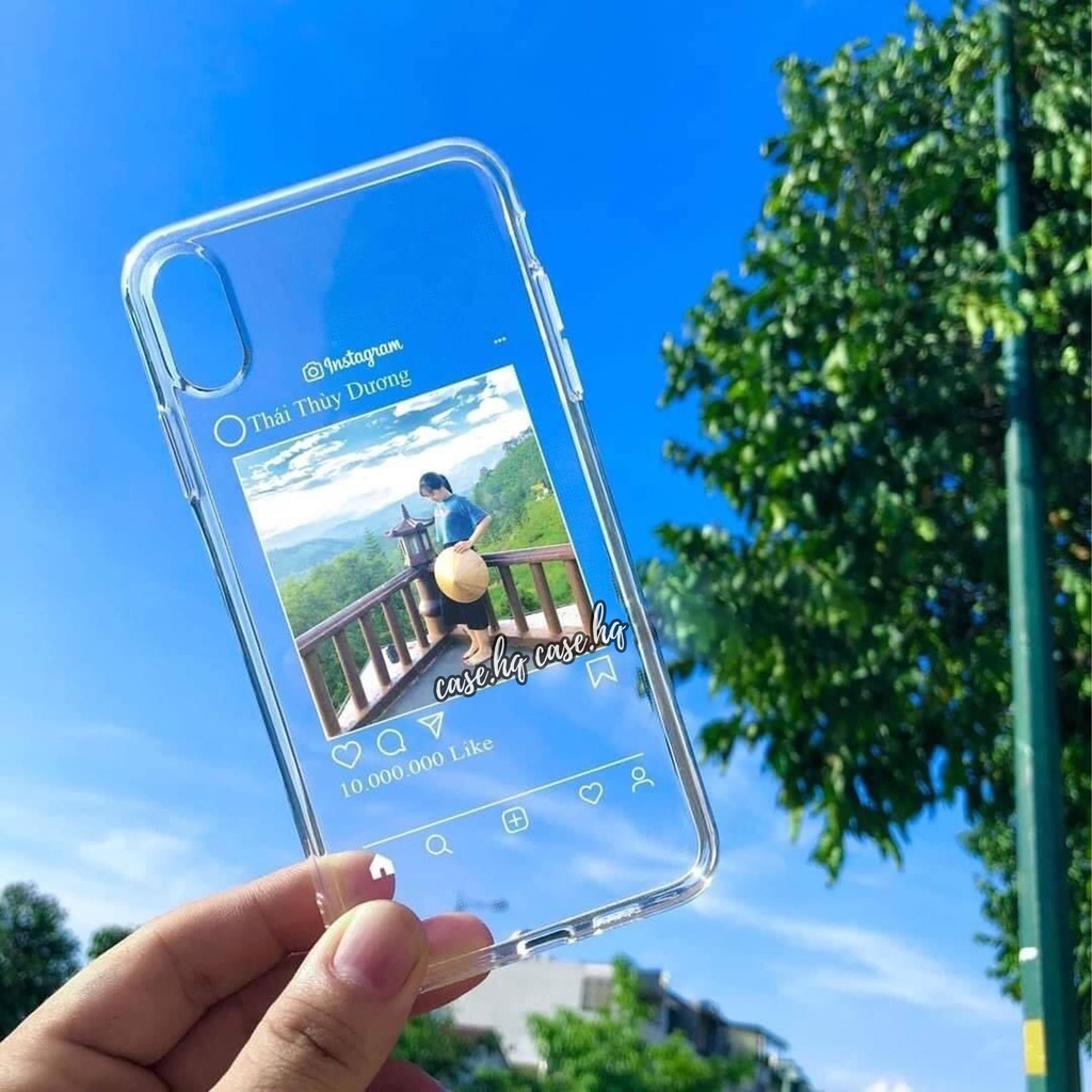 Ốp lưng iphone in hình theo yêu cầu KHUNG Face.book, Instagram hot trend