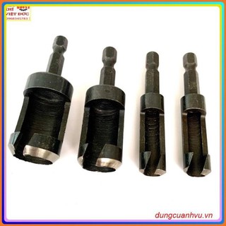 Bộ 4 mũi khoan lấy nút gỗ