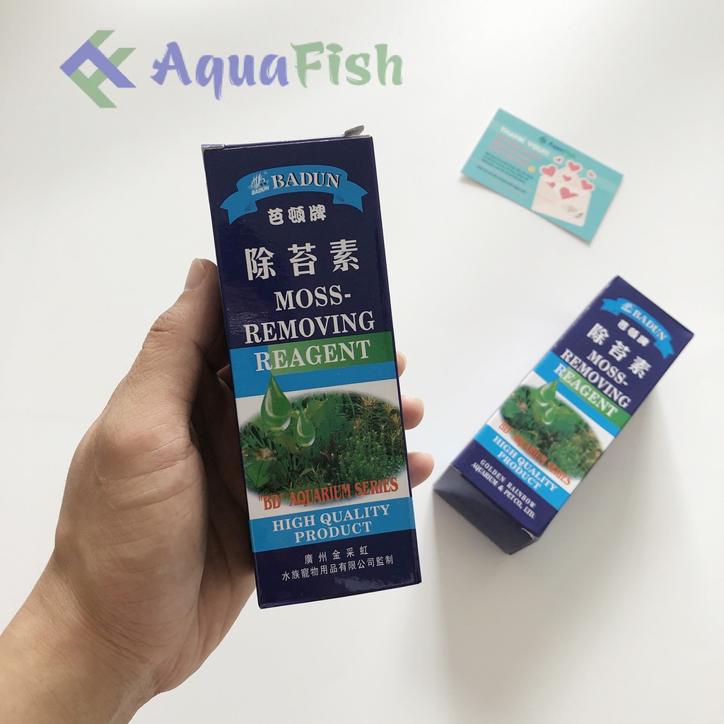 Th.uốc Diệt Rêu Badun 125ml Cho Bể Cá Cảnh, Hồ Cá Cảnh