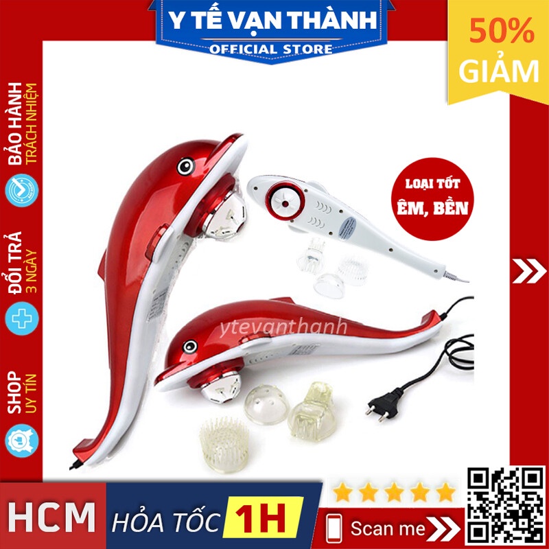 ✅ [LOẠI TỐT Y HÌNH] Máy Massage Cầm Tay Hồng Ngoại Cá Heo: Energy King LC-2002E (Mát xa, Massa) -VT0087