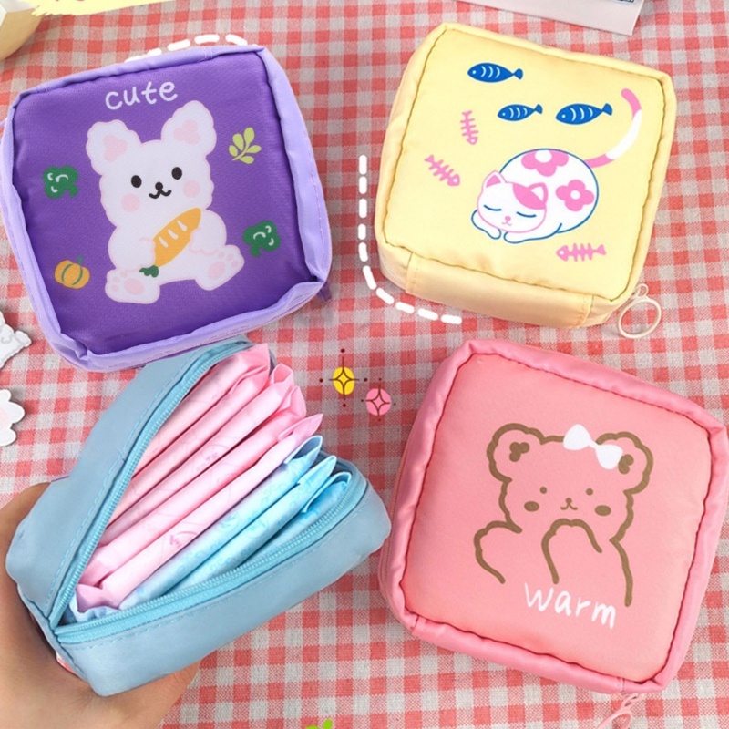 Túi Đựng Băng Vệ Sinh Mini Tiện Lợi Cho Nữ