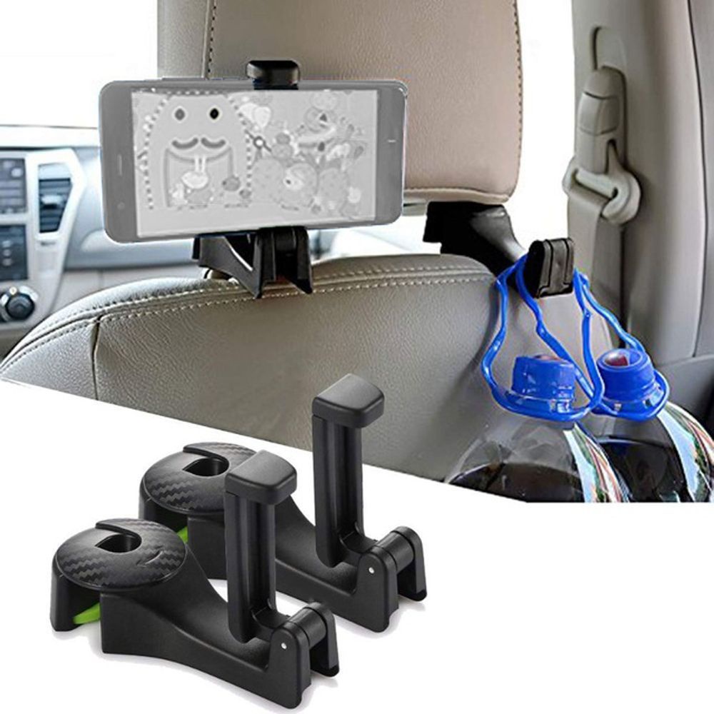 Aaron1 Móc Treo Điện Thoại 2 Trong 1 Đa Năng Gắn Ghế Ngồi Xe Hơi