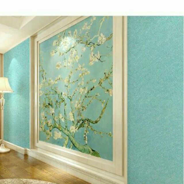 Decal giấy dán tường xanh dương (khổ rộng 60cm) | BigBuy360 - bigbuy360.vn