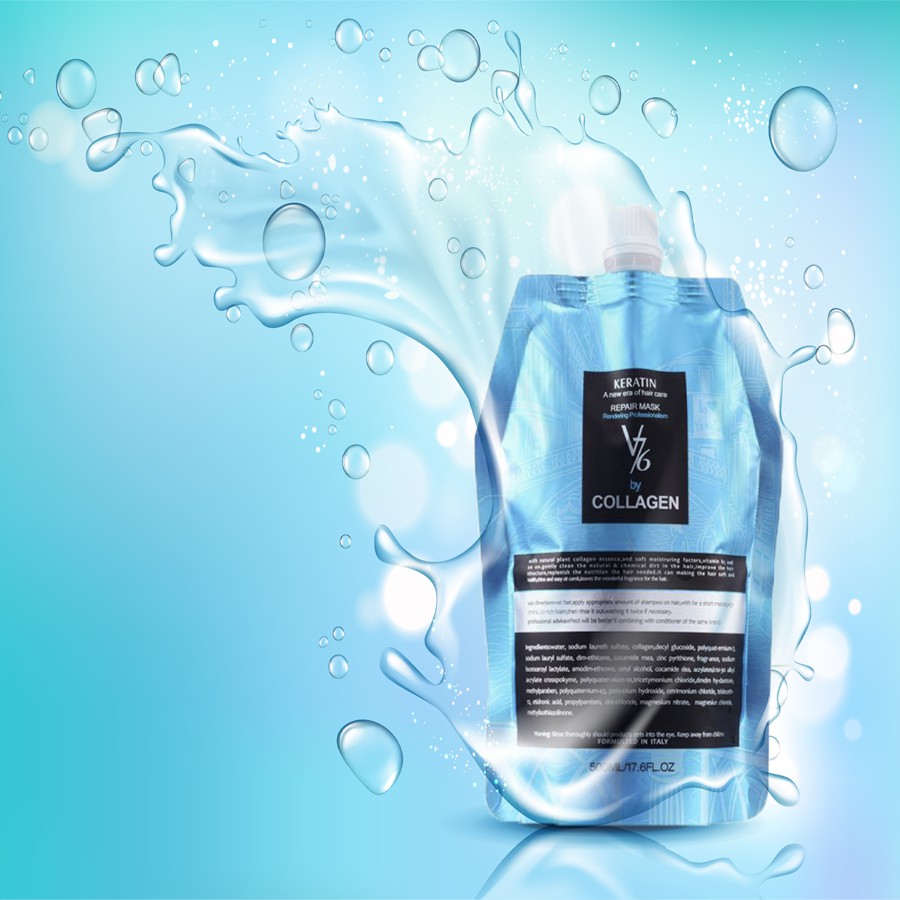 Kem ủ tóc Collagen Repair Mask V76 Italy 500ML (Tặng Mũ ủ tóc)
