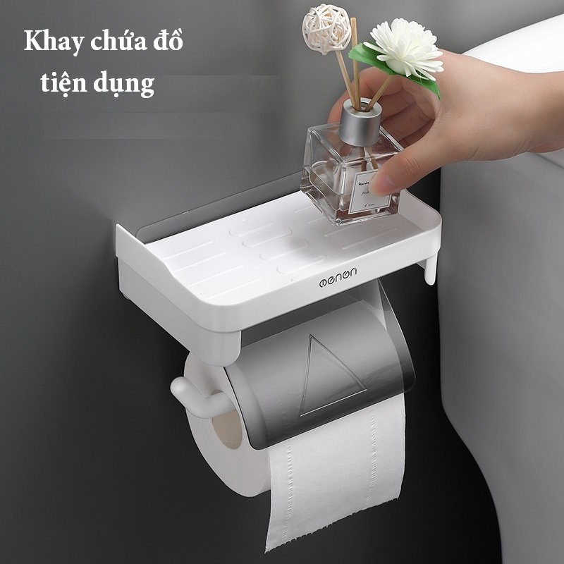 Giá Để Đồ Nhà Tắm Đựng Giấy Vệ Sinh, Kệ Để Đồ Đựng Mỹ Phẩm OENON Dán Tường Tiện Lợi eonon 387