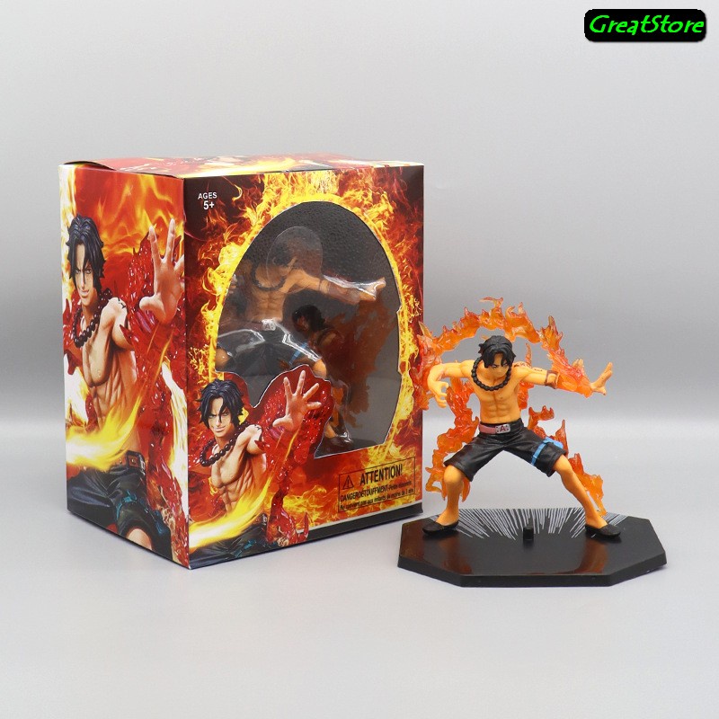 MÔ HÌNH One piece Zoro  Luffy đấm lửa ACE  Sanji Figure 12 -14cm Có Hộp