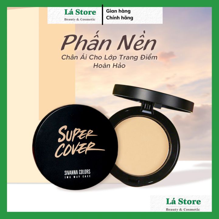 HÀNG CHÍNH HÃNG - Phấn Phủ Sivanna Super Cover Dạng Nén Kiềm Dầu Tốt, Độ Che Phủ Cao - Phấn nén Sivanna