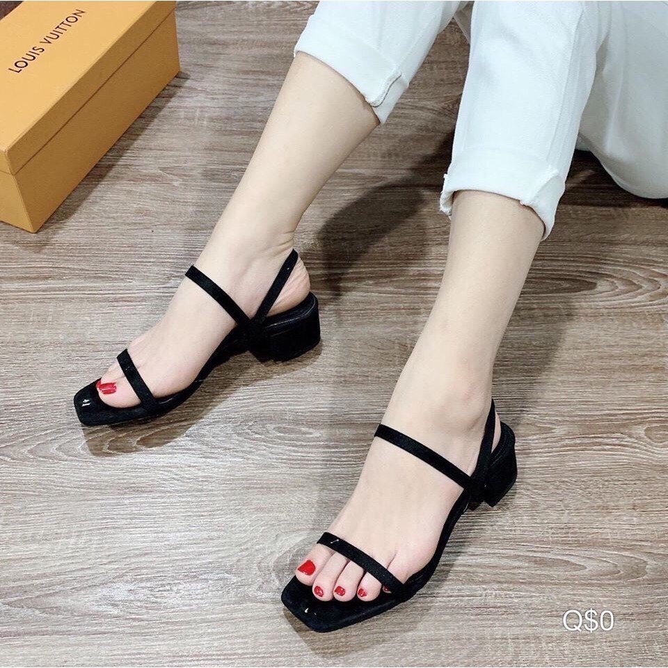 GIÀY SANDAL HỌC SINH QUAI MẢNH DA LỘN ĐẾ 2 PHÂN DỄ ĐI HOT HIT CỰC KÌ