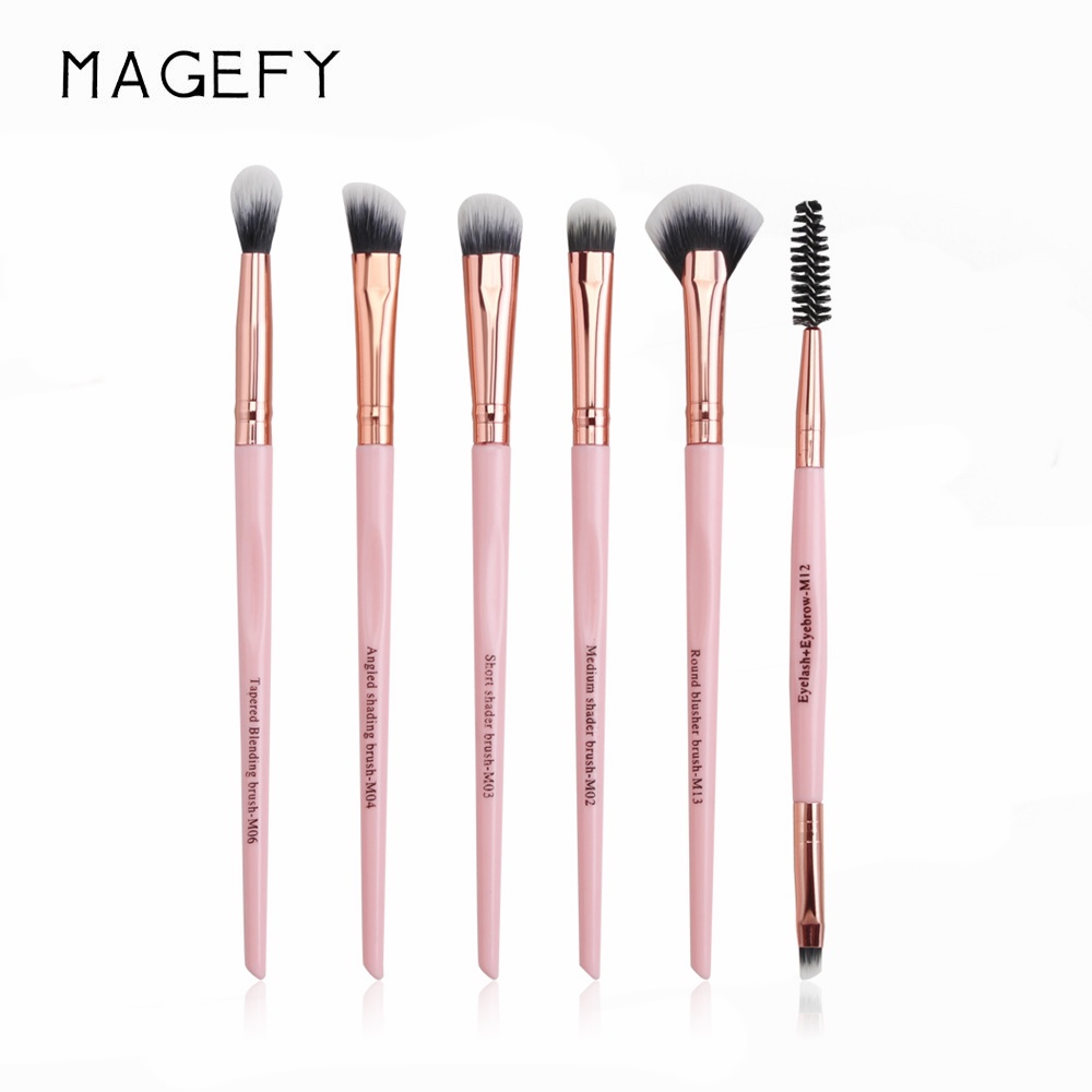 MAGEFY 6 chiếc / bộ cọ trang điểm mắt