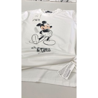 Áo thun 𝐙𝐚𝐫𝐚 nữ Mickey Mouse, cotton 100%, chất thun đẹp