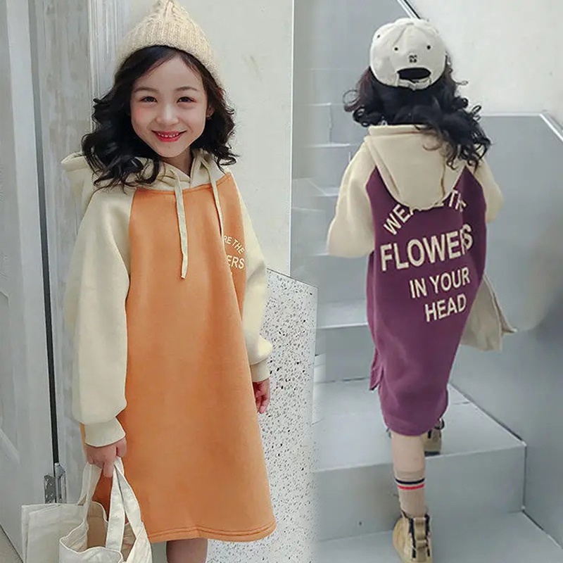 Áo len IQ ANGEL lông cừu dày dặn có mũ trùm thời trang cho bé gái