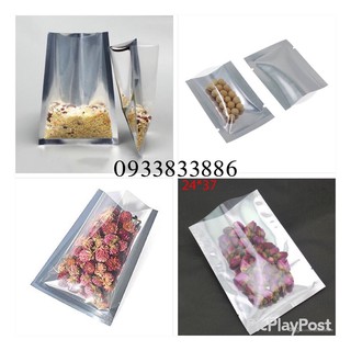 1kg túi 3 biên "1 mặt trong suốt,1 mặt bạc"