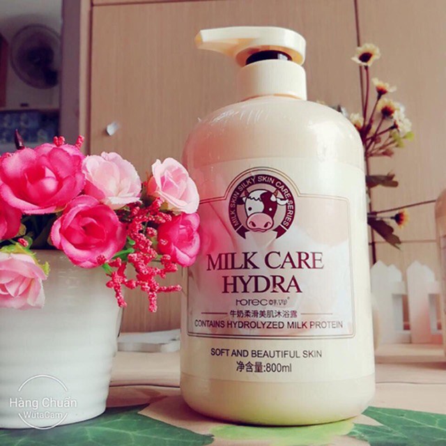 SỮA TẮM 800ML MILK CARE HYDRA CON BÒ  ROREC