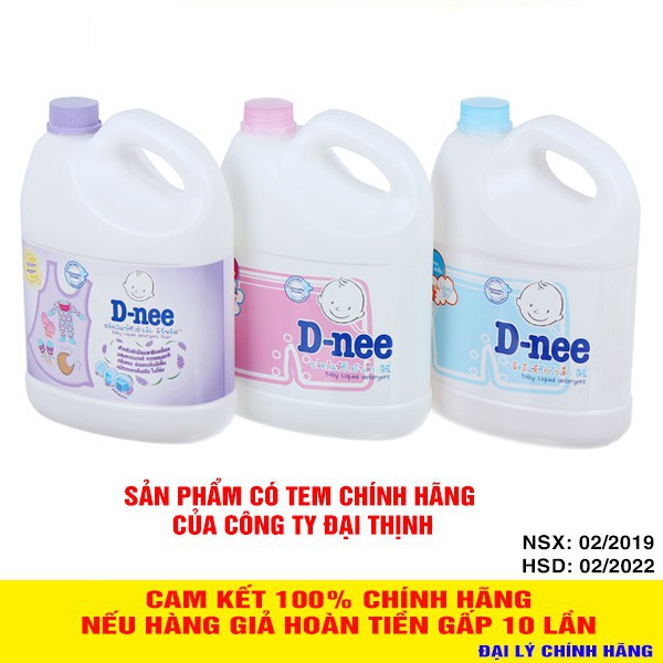 Chính hãng có tem Đại Thịnh - Nước giặt quần áo em bé Dnee 3000ml