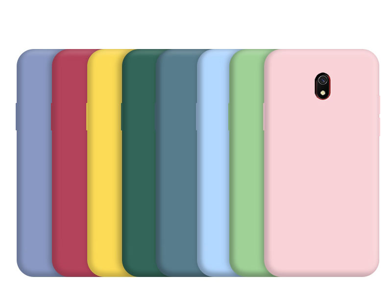 ốp điện thoại Silicone Mềm Chống Sốc Màu Trơn Cho Xiaomi Redmi 8a