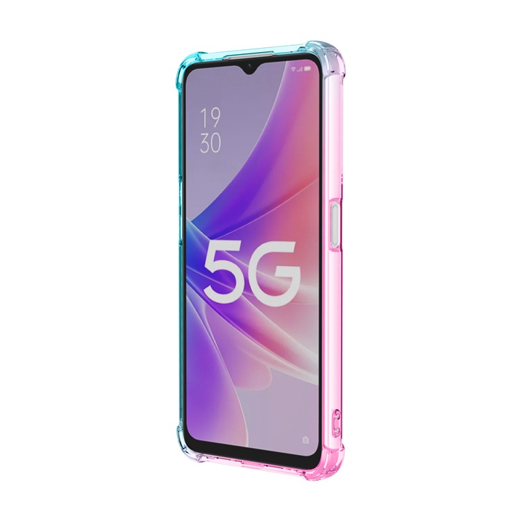 Ốp Điện Thoại Túi Khí Chống Sốc Chống Rơi Màu Gradient OPPO Realme C55 C35 C31 C30 C33 A17 A17K A77s A77 5G A57 A96 A76 A95 4G
