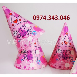 chữ HPBD + Cốc, mũ, đĩa , kèn