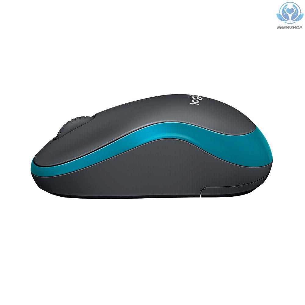 【enew】Logitech M185 Wireless Wifi Mouse Ergonomic Silent Mobile Computer Mouse with 2.4G Receiver Grey