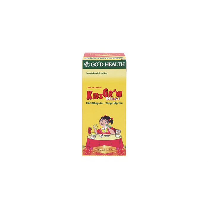 SIRO YẾN SÀO KIDGROW - KIDS GR’W NEST - YẾN SÀO NEST KID GR'W-HẾT BIẾNG ĂN, TĂNG HẤP THU