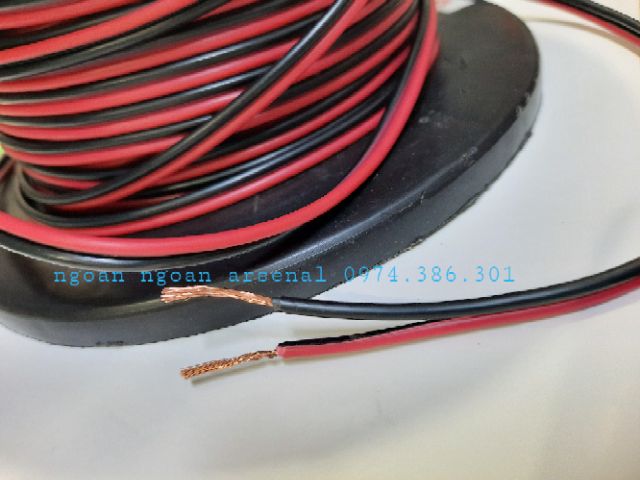 Dây loa lõi đồng ko oxy nhập khẩu hãng TH cable 2×0,5ly dùng cho loa máy tính, loa công suất nhỏ. Báo giá 1 mét